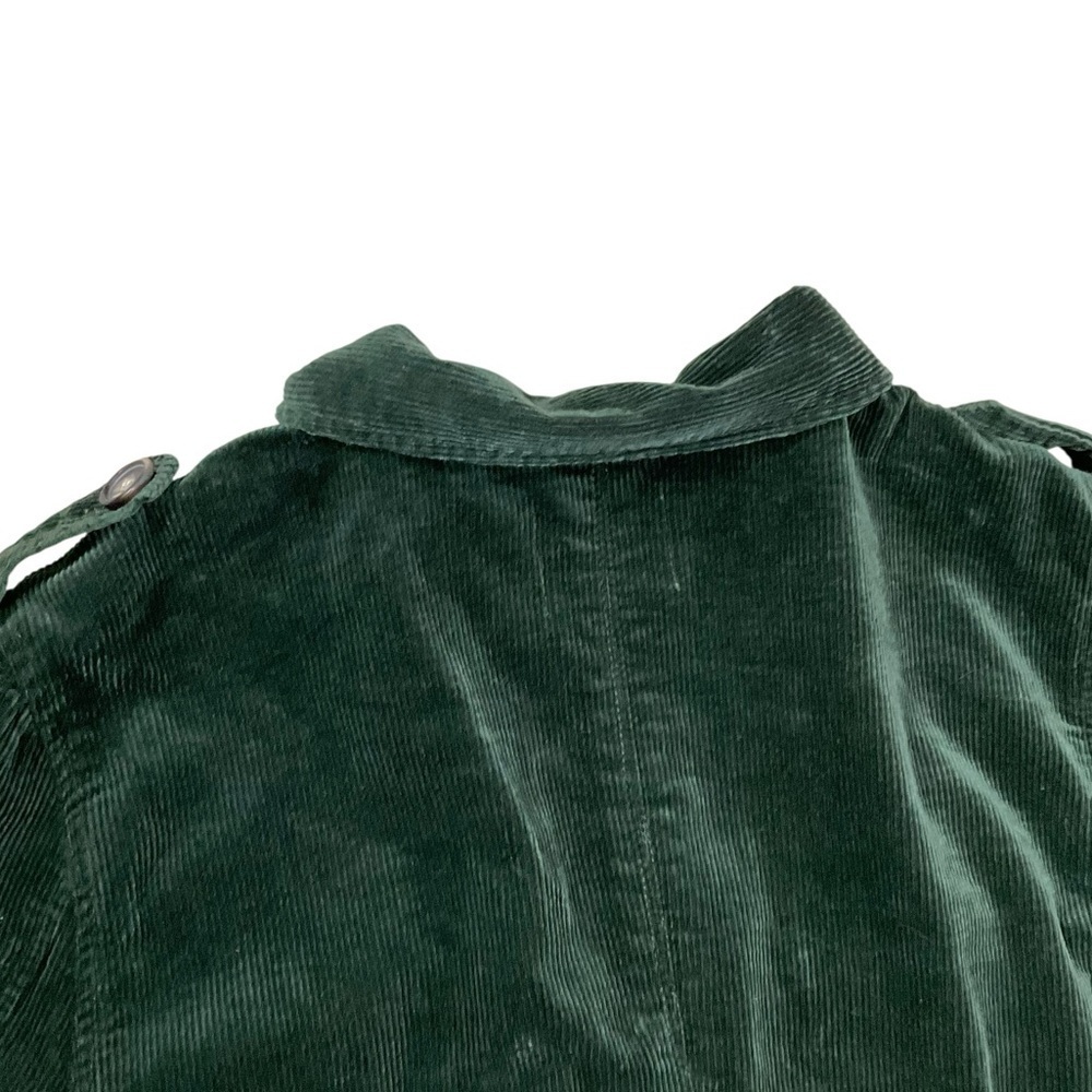 KUT From The Kloth Kyra Corduroy Trucker Jacket Green Large Style KJ46202 NWOT - Picture 8 of 14